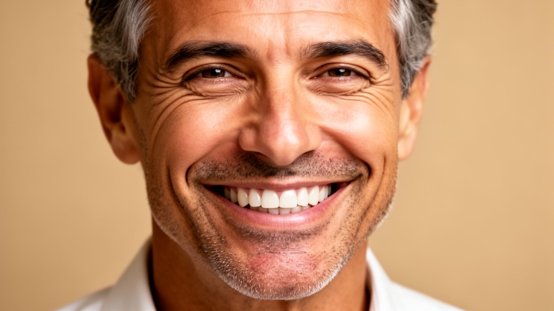 Confident smile after dental implant treatment